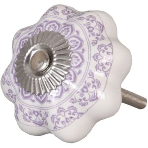 furniture knob flower shape 4,5 cm - different designs