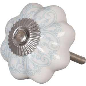 furniture knob flower shape 4,5 cm - different designs