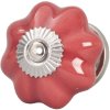 furniture knob flower shape 4,5 cm - different designs