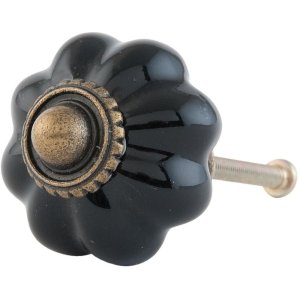 furniture knob flower shape 3 cm - different designs