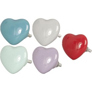 Clayre & Eef furniture knob heart - different designs