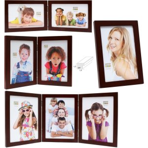 photo frame S68FV3 brown wood