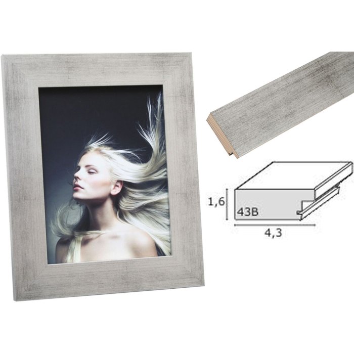 photo frame silver wood S43BD