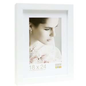 3D photo frame white wood S43DL