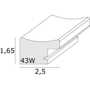 photo frame grey resin S43WF