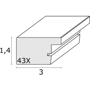 photo frame white wood S43XF