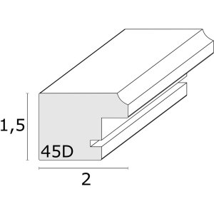 photo frame white wood S45DK