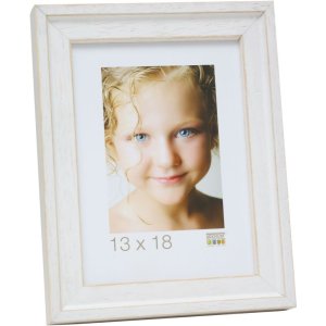 wooden photo frame white S45ES1