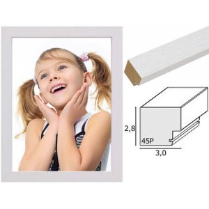 photo frame white wood S45PK1