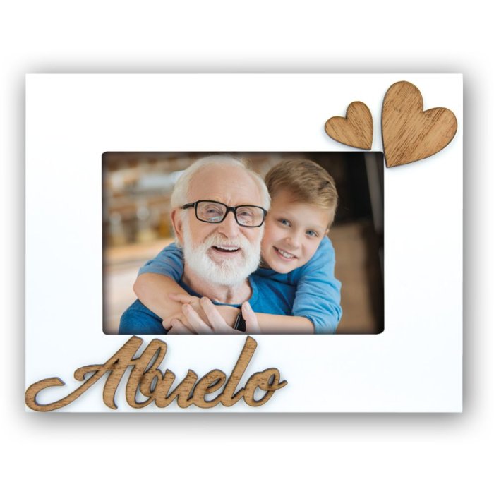 Photo frame Abuelo 10x15 cm white