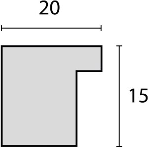 Wooden frame Regent 40x60 cm white