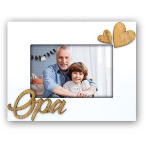 Photo frame Opa 10x15 cm white