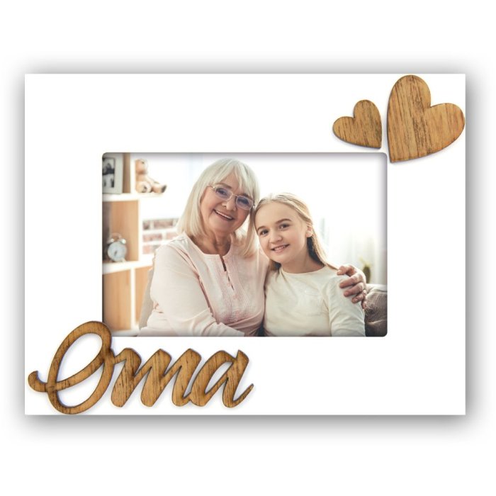 Photo frame Oma 10x15 cm white