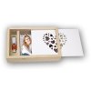 Love Wooden photo box USB + photos 10x15 cm