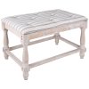 Bench Clayre & Eef 5H0358 - 60x40x42 cm brown white