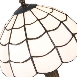 Table lamp Tiffany Clayre & Eef 5LL-5936 - Ø 25x43 cm - E27-max 1x40W white