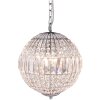 Chandelier Clayre & Eef 5LL-CR123 - Ø 30x38 cm - E14-max 6x40W silver