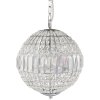 Chandelier Clayre & Eef 5LL-CR123 - Ø 30x38 cm - E14-max 6x40W silver