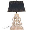 Table lamp complete Clayre & Eef 5LMP183 - 40x28x67 cm - E27-60W distressed white