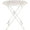 Table + 2x Chair Clayre & Eef 5Y0127 - Ø 70x75 - 2x 40x47x94 cm white