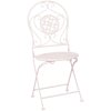 Table + 2x Chair Clayre & Eef 5Y0189 - Ø 60x70 - 2x Ø 40x40x92 cm white