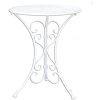 Table + 2x Chair Clayre & Eef 5Y0190 - Ø 60x70 - 2x Ø 40x40x92 cm white