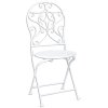 Table + 2x Chair Clayre & Eef 5Y0190 - Ø 60x70 - 2x Ø 40x40x92 cm white