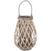 Lantern Clayre & Eef 6RO0386M - Ø 27x40 cm brown - gray