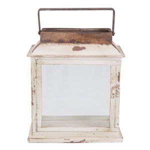 Lantern Clayre & Eef 6Y2589S - 25x12x30 cm distressed...