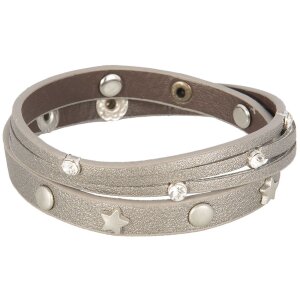 Bracelet Stars and stones Clayre & Eef JZBR0303G -  gray