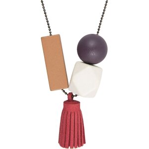 Necklace wood Clayre & Eef JZNL0104 -  brown