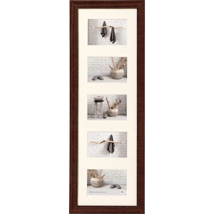 Gallery frame Home 5 photos 10x15 cm walnut