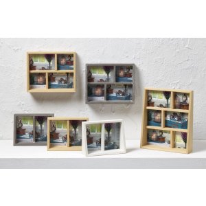 Gallery frame Rustic 3 photos 10x15 cm and 10x10 cm - nature