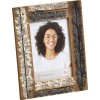 Wooden photo frame Dupla 13x18 cm cream-blue