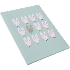 Baby diary Cute bunnies blue