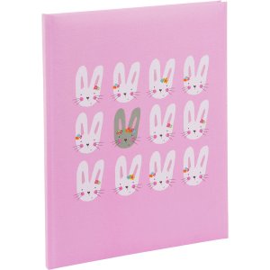 Baby diary Cute bunnies pink