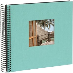 Goldbuch Spiral album Bella Vista aqua 20x20 cm 40 black...