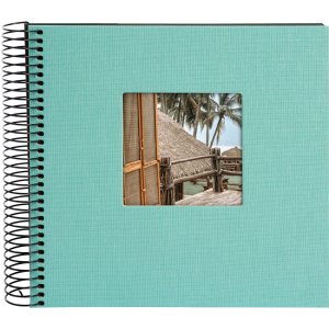 Goldbuch Spiral album Bella Vista aqua 20x20 cm 40 black sides