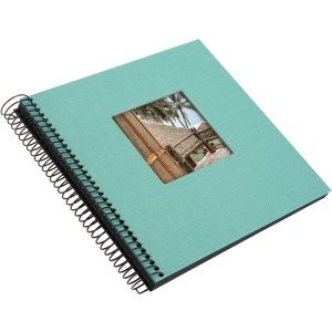 Goldbuch Spiral album Bella Vista aqua 20x20 cm 40 black sides