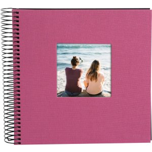 Goldbuch Spiral album Bella Vista fuchsia 20x20 cm 40 black sides