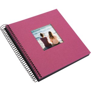 Goldbuch Spiral album Bella Vista fuchsia 20x20 cm 40 black sides