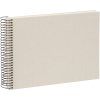 Spiral album Bella Vista sandgray 24x17 cm white sides