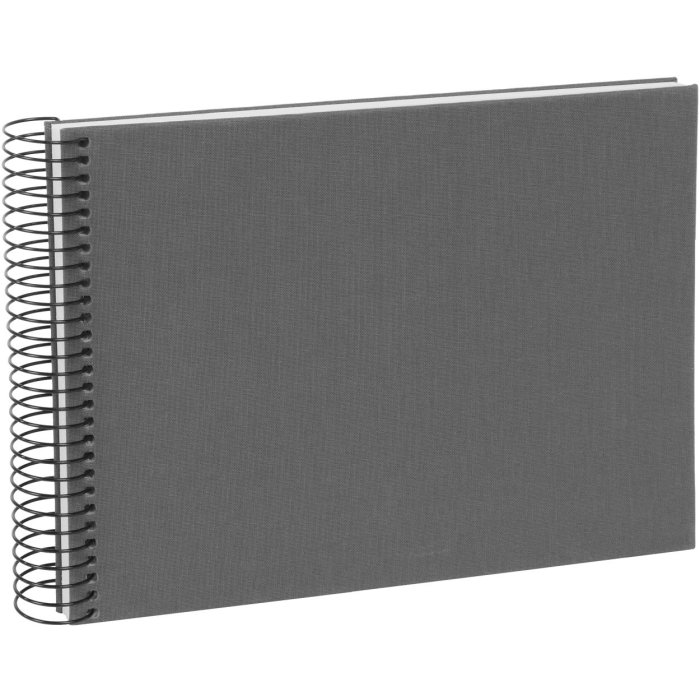 Spiral album Bella Vista gray 24x17 cm white sides