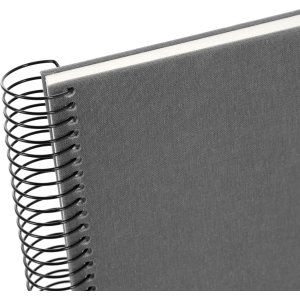 Spiral album Bella Vista gray 24x17 cm white sides