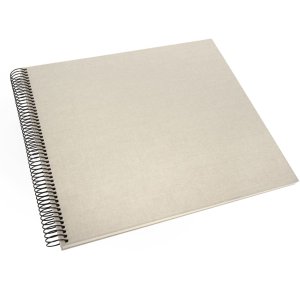 Spiral album Bella Vista sandgray 34x30 cm white sides