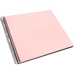 Spiral album Bella Vista rose 35x30 cm black sides