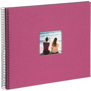 Spiral album Bella Vista fuchsia 34x30 cm