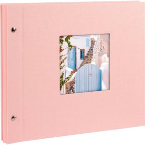 screw bound album Bella Vista rosé 30x25 cm black...