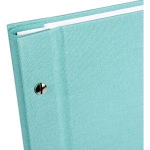 screw bound album Bella Vista aqua 30x25 cm white sides