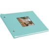 screw bound album Bella Vista aqua 30x25 cm white sides